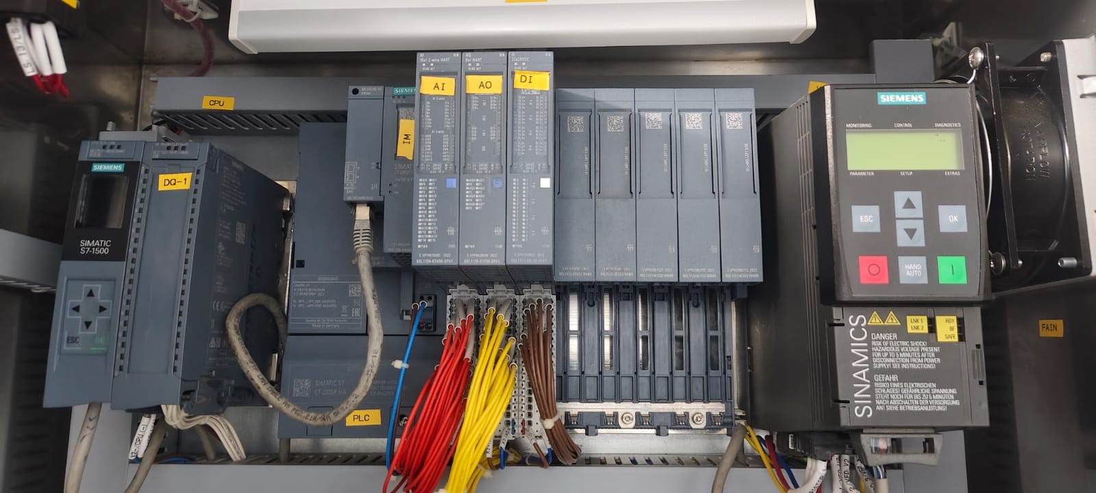 PLC control panel project